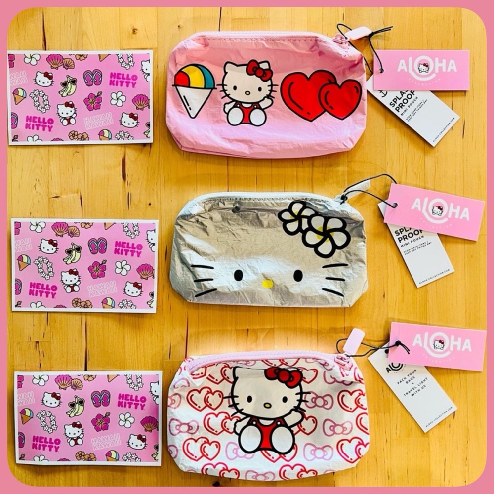 Aloha Collection 🌺 Hello Kitty Mini Pouch Set